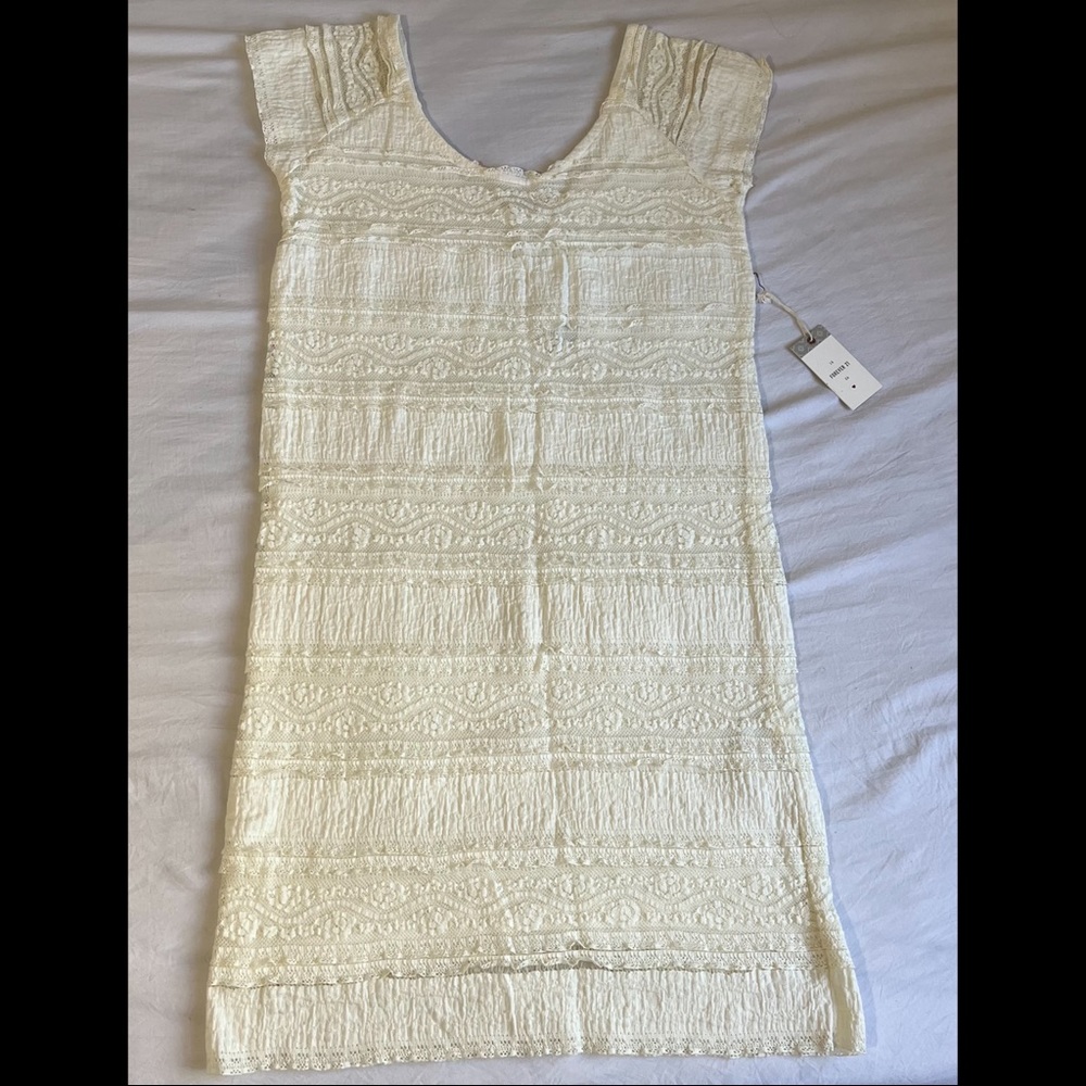 Forever 21 cream lace dress